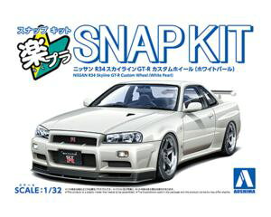 1/32 NISSAN R34�X�J�C���C��GT-R �J�X�^���z�C�[��(�z���C�g�p�[��)
