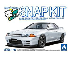 1/32 NISSAN R32�X�J�C���C��GT-R �J�X�^���z�C�[��(�N���X�^���z���C�g) �g�ݗ��Ď��v�����f��