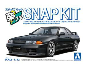 1/32 NISSAN R32�X�J�C���C��GT-R �J�X�^���z�C�[��(�u���b�N�p�[�����^���b�N) �g�ݗ��Ď��v�����f��