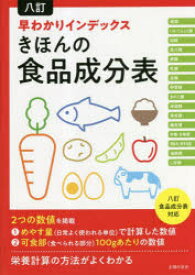 八訂早わかりインデックスきほんの食品成分表