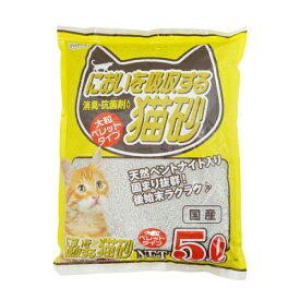 ペットプロジャパン ペットプロ においを吸収する猫砂 （猫用トイレ砂） 5L【ネコポス不可】