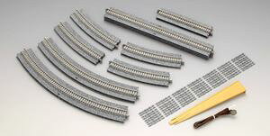 カント付レール基本セット(レールパターンCA) 91011 Nゲージ