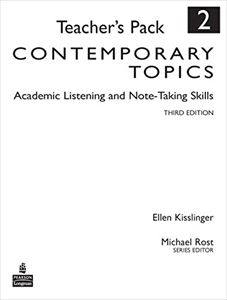■外国語教材 推奨 Contemporary Topics 3rd Teacher’s Edition 2 実物 Pack