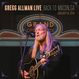 輸入盤 GREGG ALLMAN / GREGG ALLMAN LIVE ： BACK TO MACON GA [2CD]