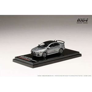 1/64 MITSUBISHI LANCER Evolution X FINAL ED. �G���W���t �O���[���^���b�N/�u���b�N���[�t HJ642053CGM �����i�~�j�J�[