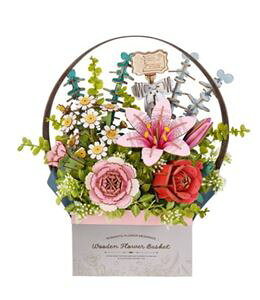 ؐ Wooden Flower Basket TW03H DIYLbg