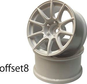 SSR GT GTX01 �I�t�Z�b�g8 �n�C�g���N�V���� �z���C�g(2pcs) WW-0908HWH RC�p�[�c