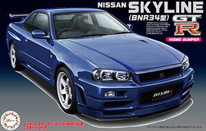 1/24 �X�J�C���C��GT-R (BNR34�^) �j�X���p�[�c�t�� ID64 �g�ݗ��Ď��v�����f��