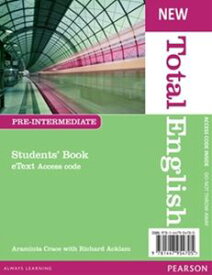 New Total English Pre-Intermediate eText Students’ Book Access Card