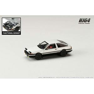 1/64 TOYOTA SPRINTER TRUENO GT-APEX AE86 JDM Style �z���C�g/�u���b�N HJ641052AWB �����i�~�j�J�[