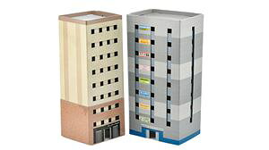 建物コレクション ペーパーストラクチャー C04 ハイツ・テナントビル