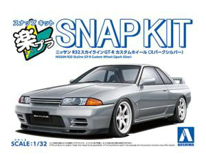 1/32 NISSAN R32�X�J�C���C��GT-R �J�X�^���z�C�[��(�X�p�[�N�V���o�[) �g�ݗ��Ď��v�����f��