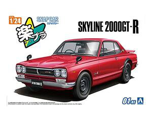 1/24 NISSAN KPGC10 �X�J�C���C��HT 2000GT-R 1970 ���b�h �g�ݗ��Ď��v�����f��