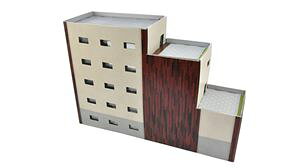 建物コレクション エコラクチャー ペーパーストラクチャーC08 階段型マンションA