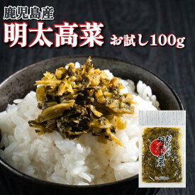 1000円 送料無料 食品 鹿児島県産 お試し品 明太高菜 100g ポイント消化 辛子高菜 高菜 からし高菜 たかな 高菜漬け 高菜漬 漬物 漬け物 ご飯のお供 ご当地 グルメ 高菜炒め 中園久太郎商店