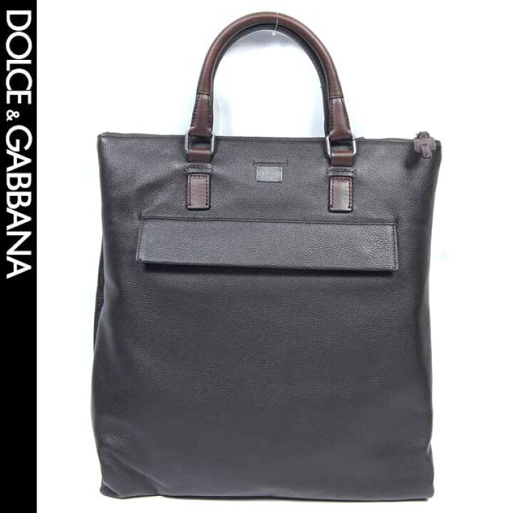楽天市場 ドルチェ ガッバーナ Dolce Gabbana メンズ バッグ 鞄 レザーバッグ トートバッグ ロゴ ユニセックス可 マルチポケット ドルガバロゴプレート付レザートートバッグ ブラウン 茶 Bm0980 090 13a R 送料無料 Smtb Tk ガッツ ブランド