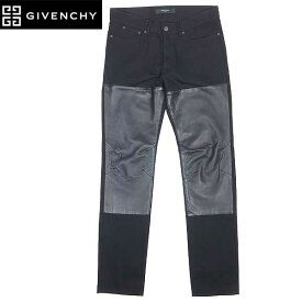 ジバンシー GIVENCHY メンズ パンツ ボトムス シープスキン切り替えしコットンパンツ ブラック 5614 475 001 13A (R98000)【送料無料】【smtb-TK】