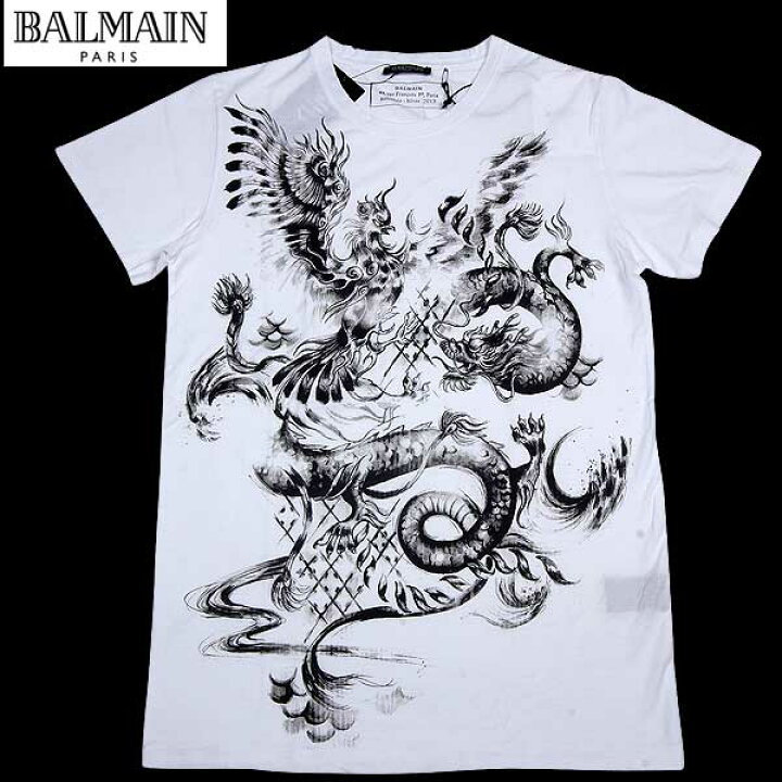 楽天市場】バルマン BALMAIN メンズ トップス Tシャツ 半袖 ロゴ 