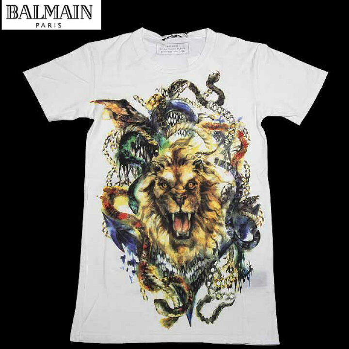 楽天市場】バルマン BALMAIN メンズ トップス Tシャツ 半袖 ロゴ 