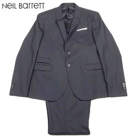 ニールバレット Neil Barrett メンズ スーツ セットアップ チェンジポケット ノッチドラペル2つボタンシングルスーツ ブラック 黒 PBAB52 8101 01 14S (R198000)【送料無料】【smtb-TK】