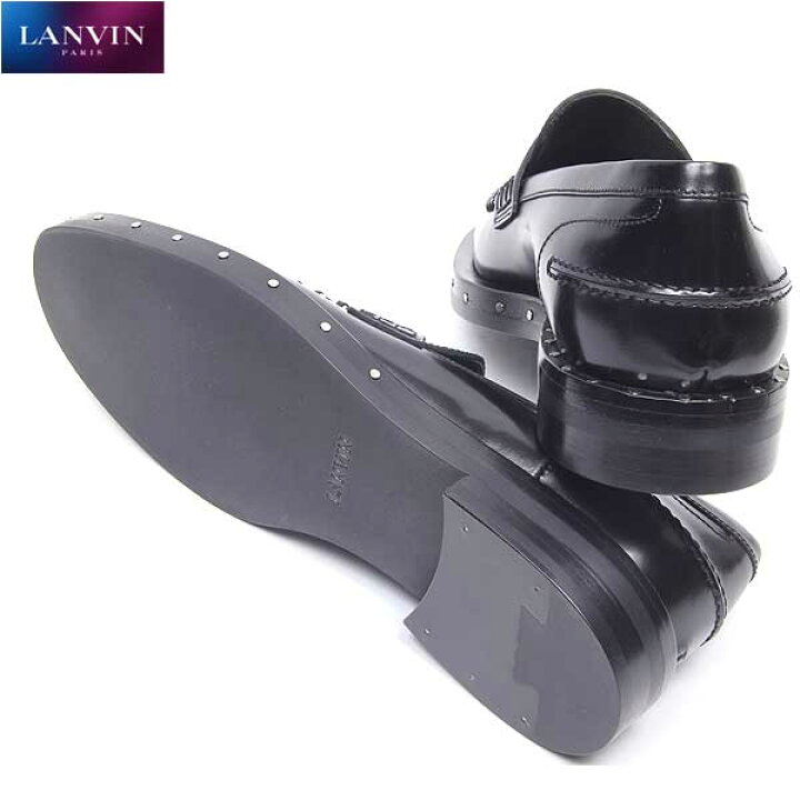 楽天市場 ランバン Lanvin メンズ 靴 ブーツ レザーシューズ スタッズ付き メタルレザーペニーローファー ブラック Bwma Vlg 10 14s R 送料無料 Smtb Tk ガッツ ブランドショップ