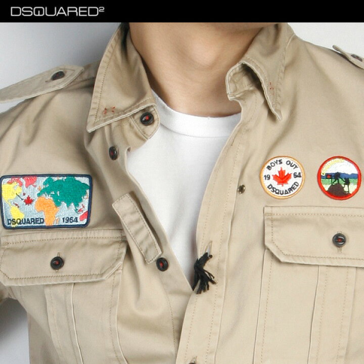 楽天市場】ディースクエアード DSQUARED2 メンズ サファリ ジャケット 