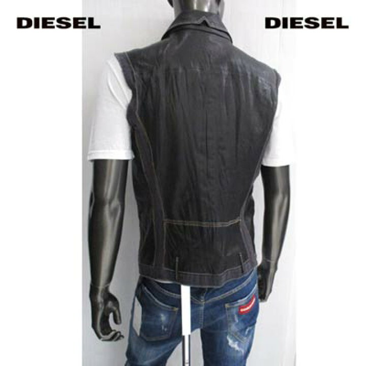楽天市場】ディーゼル DIESEL メンズ トップス アウター ベスト レザー 