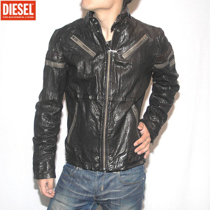 楽天市場】ディーゼル DIESEL メンズ アウター ジャケット レザー 