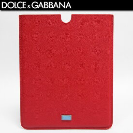 ドルチェ＆ガッバーナ DOLCE&GABBANA 小物 iPadケース 型押しレザー ロゴメタルプレート イタリア製 レッド 赤BP1605 A3G15 ROSSO (R22800)【送料無料】【smtb-TK】