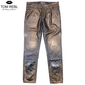 トム レベル TOM REBL メンズ パンツ ボトムス グラデーションエコレザーデザインパンツ TU0151 650D0R ブラウン (R52813)【送料無料】【smtb-TK】