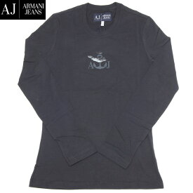 アルマーニジーンズ ARMANI JEANS メンズ トップス　ブランドロゴデザイン ロング Tシャツ ブラック S6H51 GX 12 12A (R12800)
