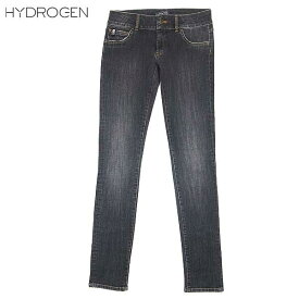 ハイドロゲン HYDROGEN レディース ボトムス パンツ デニム ジーンズ スキニージーンズ ブラックデニム ブラックジーンズ ヴィンテージ加工 スカルロゴ ブラック 黒 111204 595 DENIM VINTAGE 12A【送料無料】【smtb-TK】