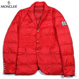 モンクレール ガムブルー MONCLER GAMME BLEU メンズ アウター ジャケット ロゴ RINI テーラードジャケット型・ロゴ刻印スナップボタン付ダウンジャケット 赤 3001003 68240 400 15S (R271080)【送料無料】【smtb-TK】