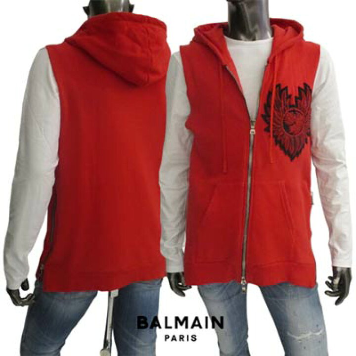 楽天市場】バルマン BALMAIN メンズ トップス パーカー フーディー  