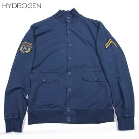 ハイドロゲン HYDROGEN メンズ アウター ジャケット ロゴ スリーブ部分ワッペン付ミリタリーボンバージャケット 160700 013 WA15S (R66960/R39051)【送料無料】【smtb-TK】