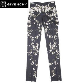 ジバンシー GIVENCHY メンズ パンツ ボトムス スラックス 総柄花柄プリント付スラックスパンツ 黒 15J5040345 001 TROUSERS 15S (R151146)【送料無料】【smtb-TK】