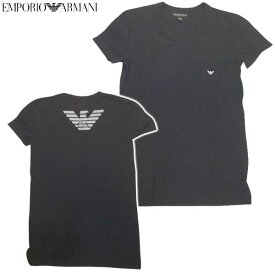 エンポリオアルマーニ EMPORIO ARMANI メンズ イーグルロゴ Vネック 半袖 Tシャツ ブラック 白もあり 111274 CC725 00020 15A (R9800)