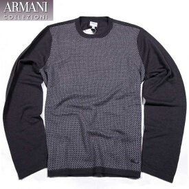 アルマーニ コレッツォーニ ARMANI COLLEZIONI メンズ トップス ニット セーター ロゴ 裾レザーロゴタグ付き・カシミヤ100%ライトニット SCM24M SC22M 650 15A (R89000) 【送料無料】【smtb-TK】