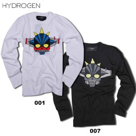 ハイドロゲン HYDROGEN メンズ トップス カットソー ロングTシャツ ロボットスカルプリントロングTシャツ ブラック ホワイト 170021 007/001 15A (R27000)【送料無料】【smtb-TK】