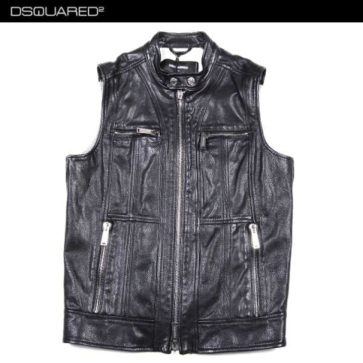 楽天市場】ディースクエアード DSQUARED2 メンズ レザー ベスト 