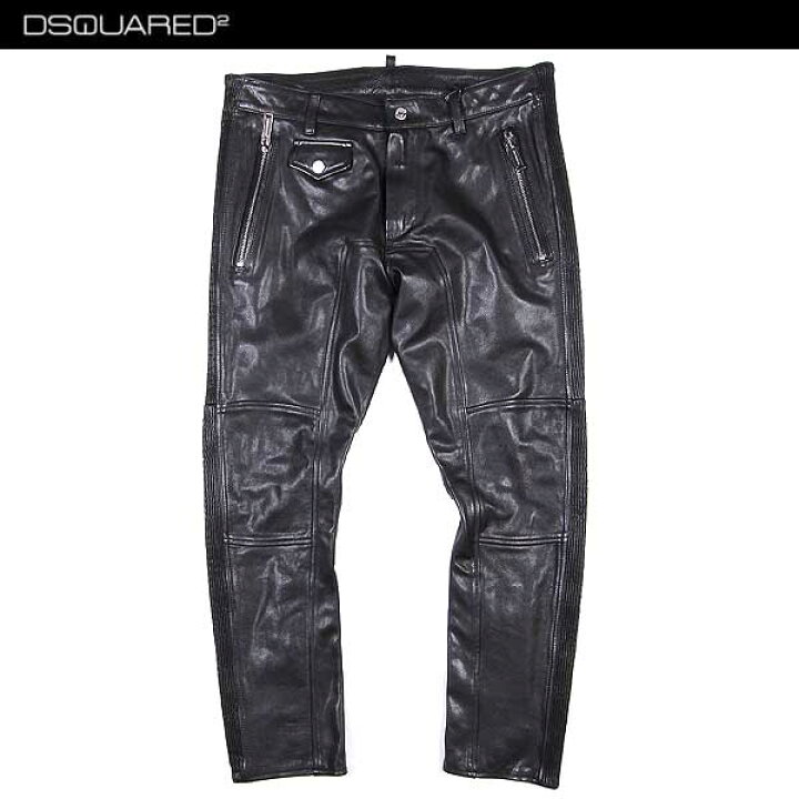楽天市場】ディースクエアード DSQUARED60 メンズ レザー パンツ  