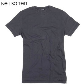 ニールバレット Neil Barrett メンズ Tシャツ 半袖 トップス バックネック部分サンダーボルトロゴ入りシンプルデザインTシャツ ブラック PBJT62S A504S 01 61S (R27000)【送料無料】【smtb-TK】