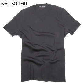 ニールバレット Neil Barrett メンズ トップス Tシャツ 半袖 カットソー シンプルデザインウールTシャツ ブラック PBMA381C A604C 01 61S (R79000)【送料無料】【smtb-TK】
