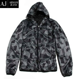 アルマーニジーンズ ARMANI JEANS メンズ アウター ジャケット ロゴ リバーシブル可 ラバーロゴ・カモフラージュ柄ナイロンジャケットフルジップ ジップアップ 6X6B55 6NHAZ 2204 61A (R49680) 【送料無料】【smtb-TK】