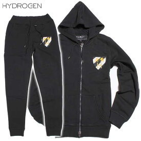 ハイドロゲン HYDROGEN メンズ ジップアップ パーカー スウェット パンツ セットアップ 上下組 190050+190052 007 DB61A (R79920)【送料無料】【smtb-TK】