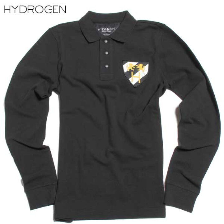 楽天市場 ハイドロゲン Hydrogen メンズ トップス 長袖 ポロシャツ ロゴ エンブレムロゴワッペン付ポロシャツ ブラック 色違い ホワイト あり 007 Db61a R 送料無料 Smtb Tk ガッツ ブランドショップ