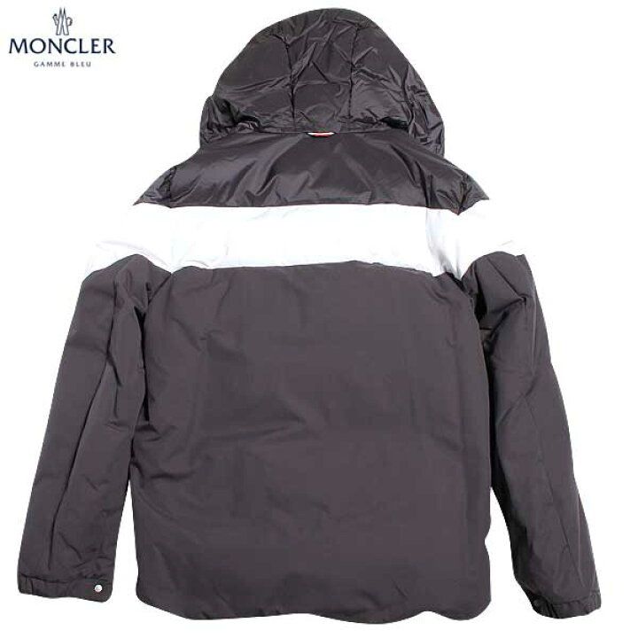 モンクレール ガムブルー MONCLER GAMME BLEU メンズ アウター ダウン ジャケット ロゴ  ロゴワッペン・チェスト部分ホワイトライン・裏地ストライプ柄ダウンジャケット ブラウン 4130580 68560 964 61A  (R221184)【送料無料】【smtb-TK】 ガッツ