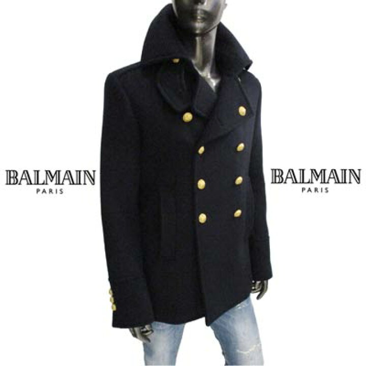 楽天市場 バルマン Balmain メンズ アウター ジャケット コート ロゴ ボタンbalmainロゴ刻印 ウールコート ブラック W6ht4 D541 159 61a 送料無料 Smtb Tk ガッツ ブランドショップ