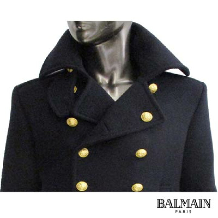 楽天市場 バルマン Balmain メンズ アウター ジャケット コート ロゴ ボタンbalmainロゴ刻印 ウールコート ブラック W6ht4 D541 159 61a 送料無料 Smtb Tk ガッツ ブランドショップ