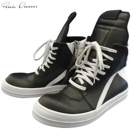 リックオウエンス RICK OWENS メンズ 靴 スニーカー ハイカット 定番人気アイテム・ジオバスケットハイカットスニーカー ブラック RU17S9894 LPO 911 71S (R174960)【送料無料】【smtb-TK】